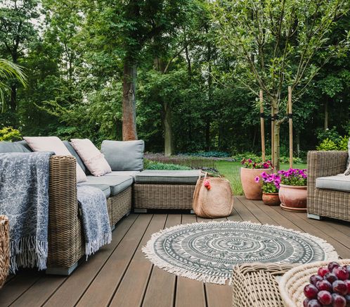 residential backyard patio